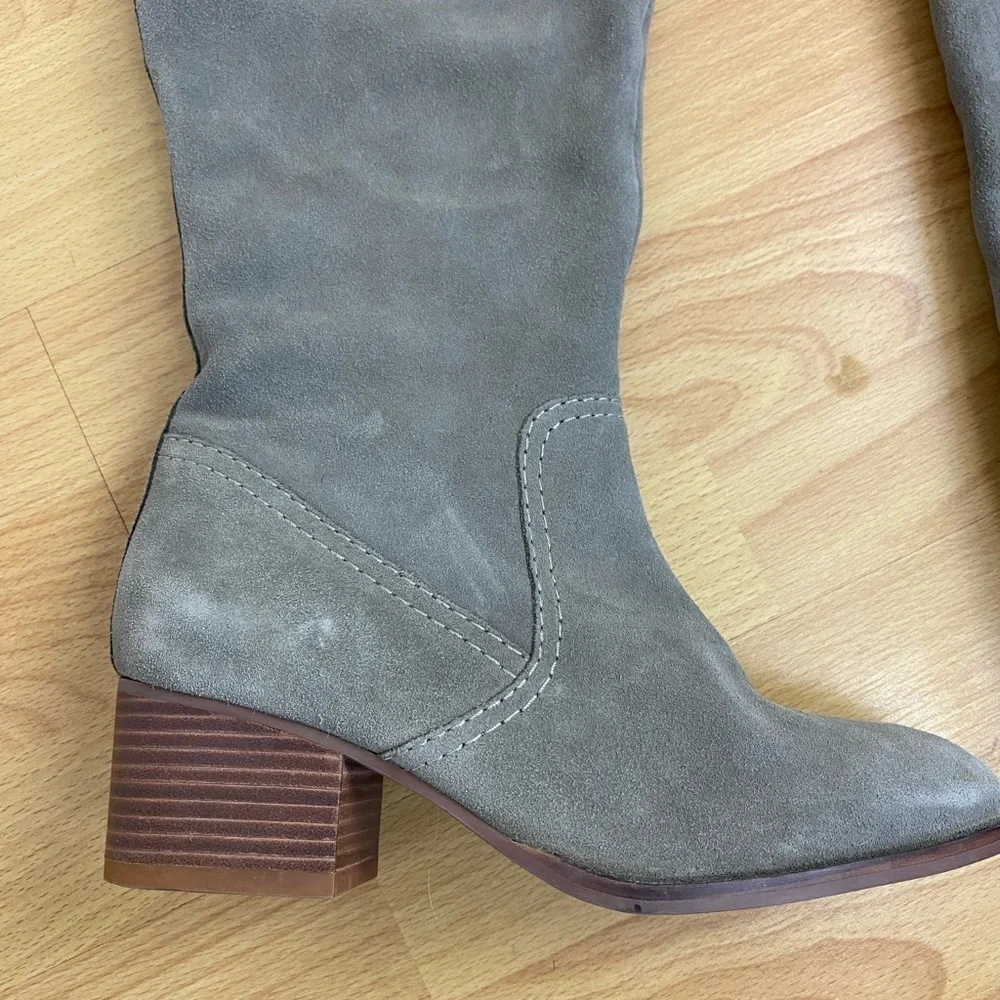 ANTHROPOLOGIE Liendo by Seychelles Over The Knee Suede Boots in Taupe size 7